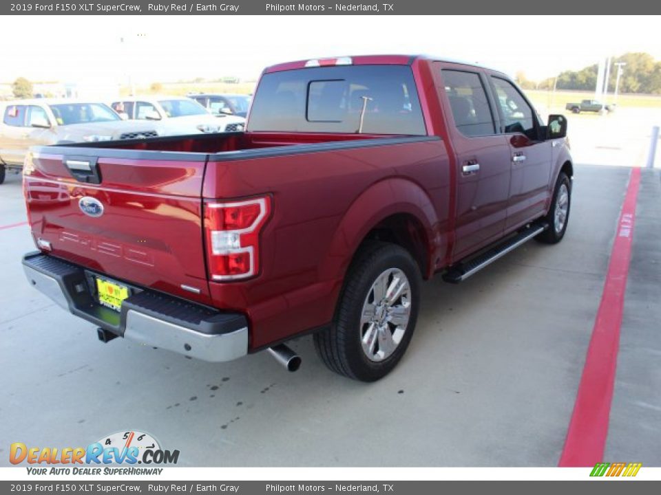 2019 Ford F150 XLT SuperCrew Ruby Red / Earth Gray Photo #11
