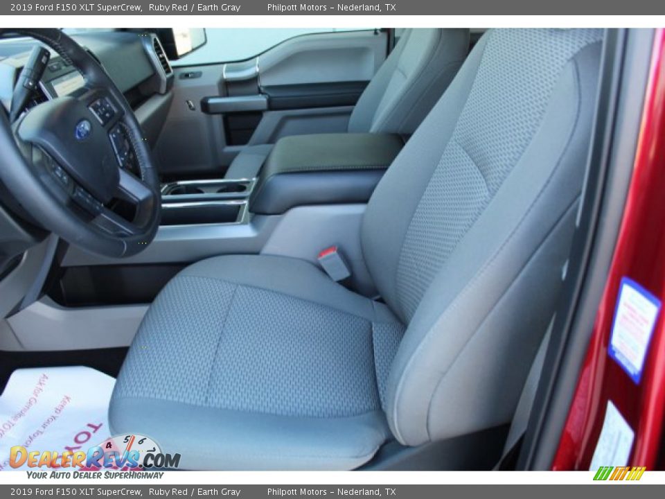 2019 Ford F150 XLT SuperCrew Ruby Red / Earth Gray Photo #13