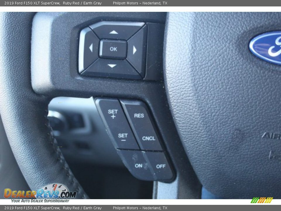 2019 Ford F150 XLT SuperCrew Ruby Red / Earth Gray Photo #15
