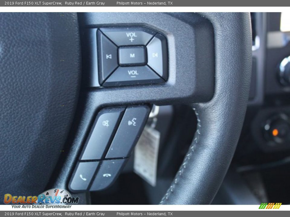 2019 Ford F150 XLT SuperCrew Ruby Red / Earth Gray Photo #16