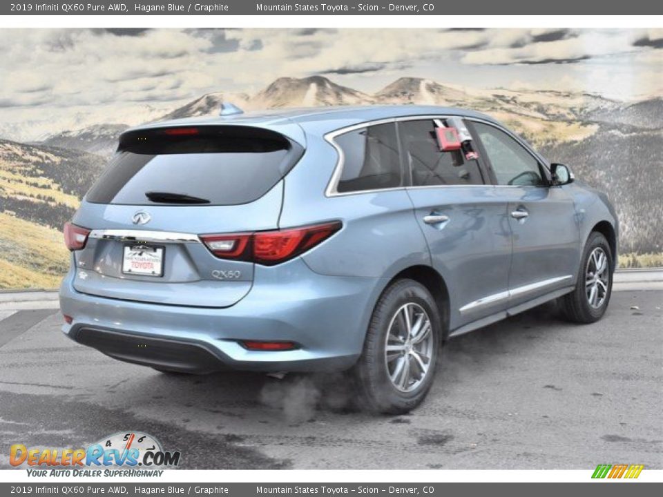 2019 Infiniti QX60 Pure AWD Hagane Blue / Graphite Photo #3