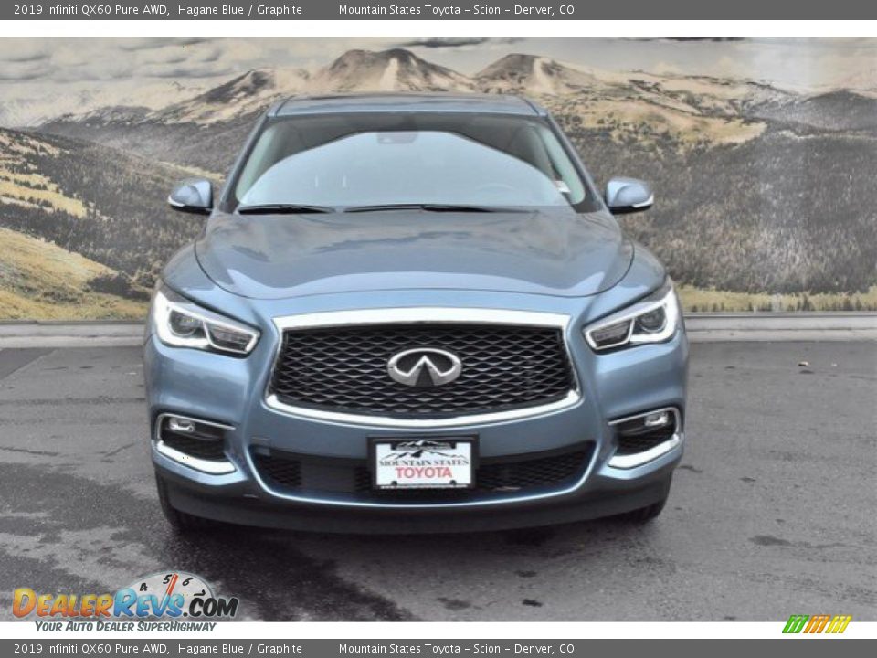 2019 Infiniti QX60 Pure AWD Hagane Blue / Graphite Photo #4