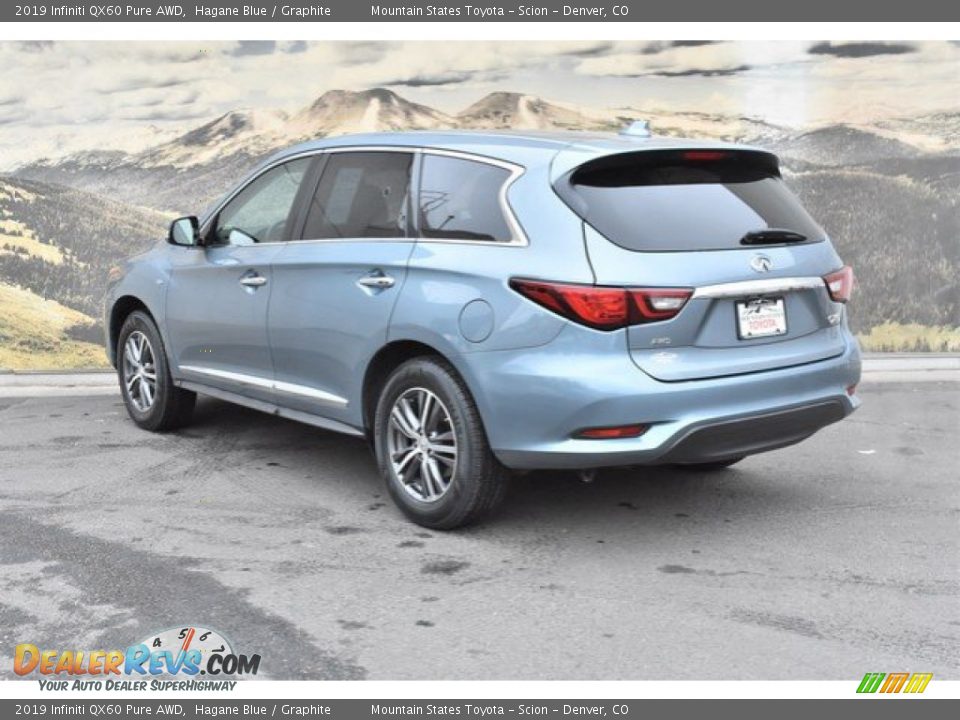 2019 Infiniti QX60 Pure AWD Hagane Blue / Graphite Photo #7