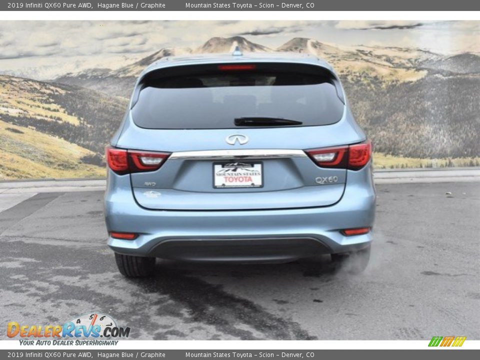 2019 Infiniti QX60 Pure AWD Hagane Blue / Graphite Photo #8