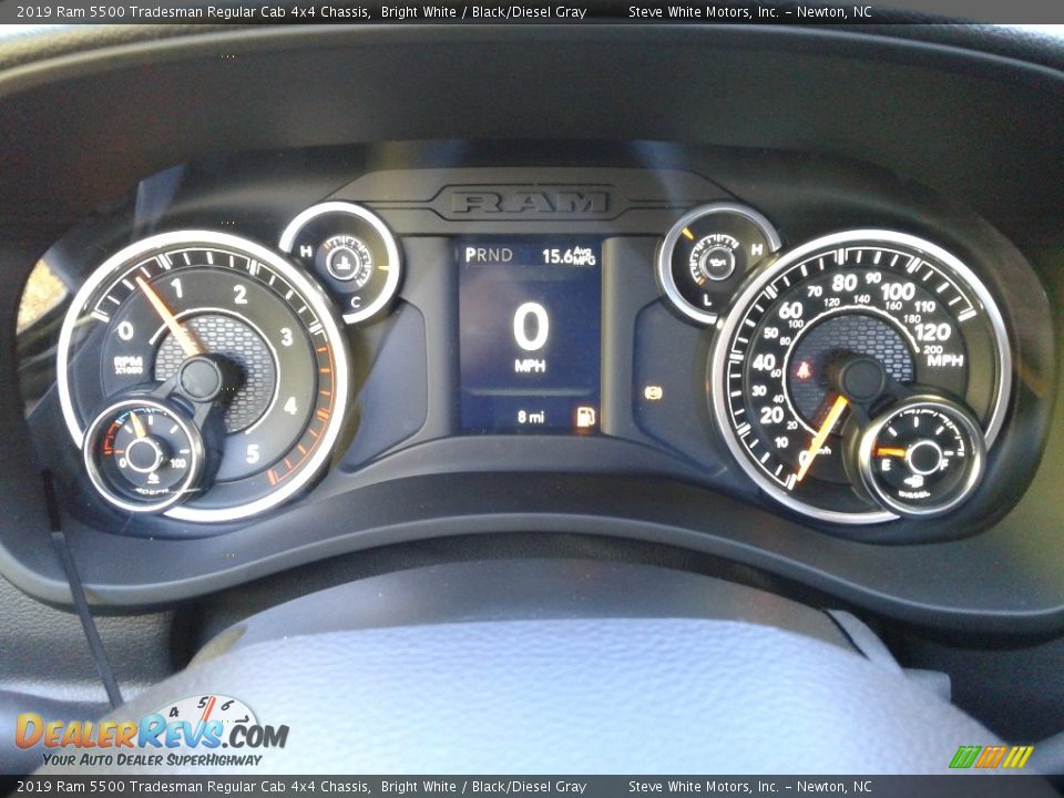 2019 Ram 5500 Tradesman Regular Cab 4x4 Chassis Bright White / Black/Diesel Gray Photo #17