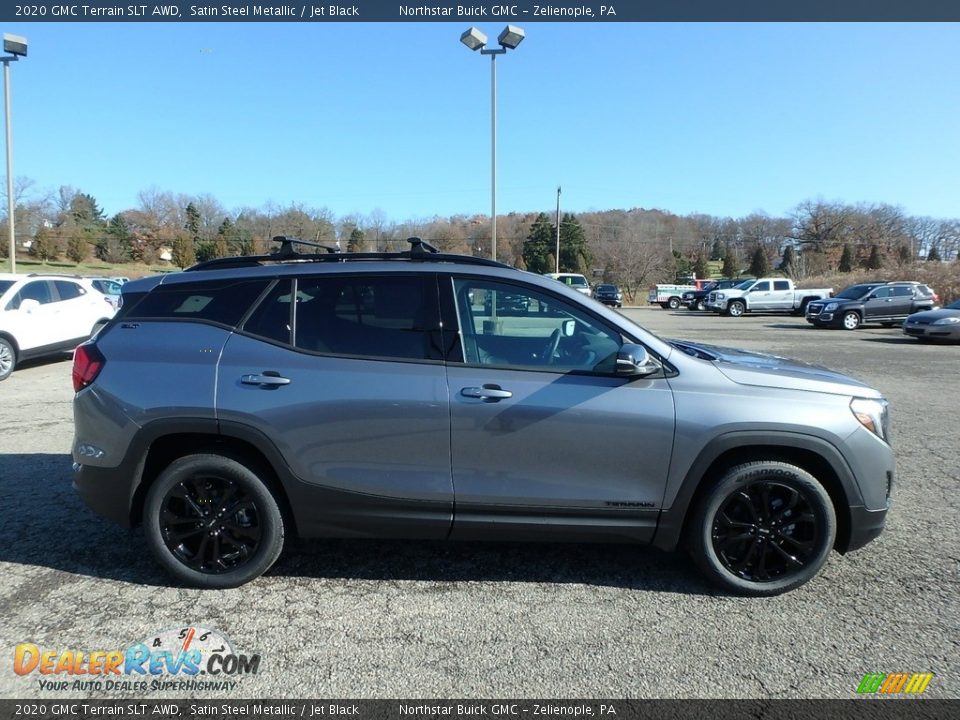 Satin Steel Metallic 2020 GMC Terrain SLT AWD Photo #4