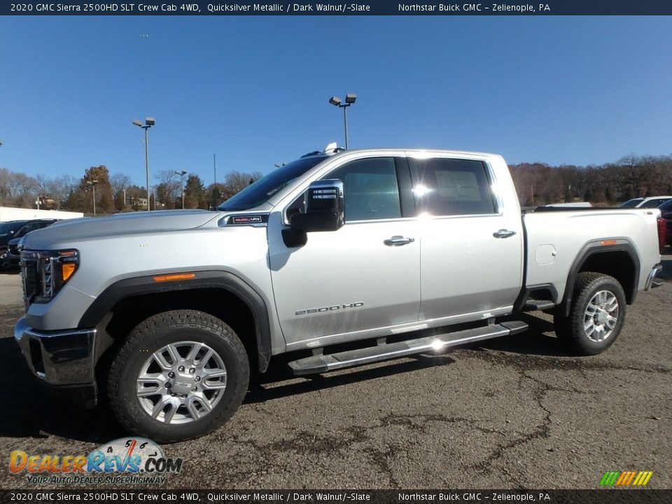 2020 GMC Sierra 2500HD SLT Crew Cab 4WD Quicksilver Metallic / Dark Walnut/­Slate Photo #1