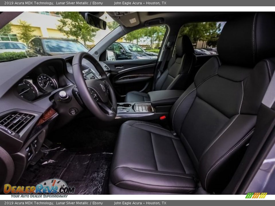 2019 Acura MDX Technology Lunar Silver Metallic / Ebony Photo #16