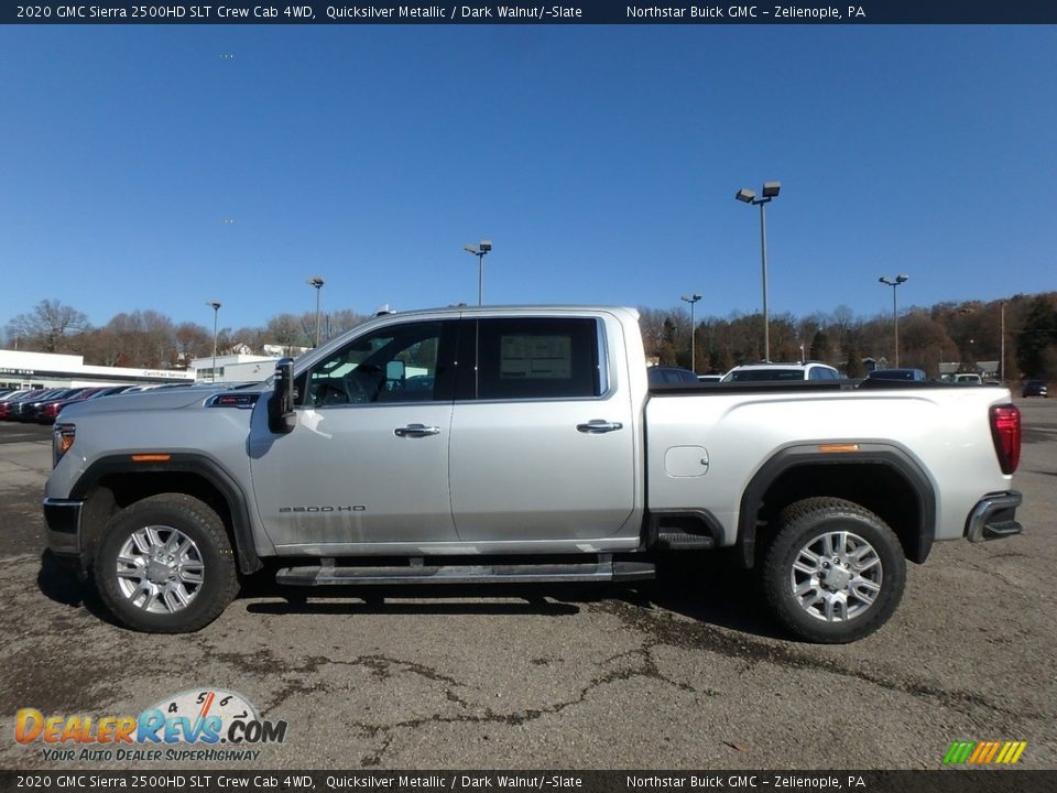 2020 GMC Sierra 2500HD SLT Crew Cab 4WD Quicksilver Metallic / Dark Walnut/­Slate Photo #8