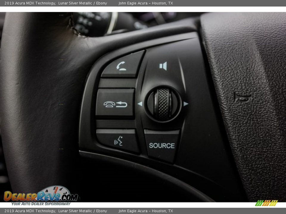 2019 Acura MDX Technology Lunar Silver Metallic / Ebony Photo #36