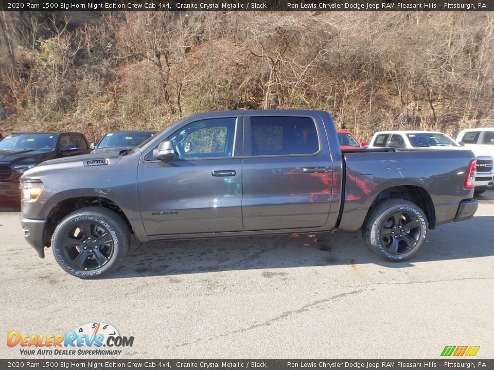 2020 Ram 1500 Big Horn Night Edition Crew Cab 4x4 Granite Crystal Metallic / Black Photo #2
