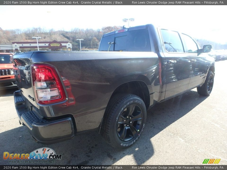 2020 Ram 1500 Big Horn Night Edition Crew Cab 4x4 Granite Crystal Metallic / Black Photo #6