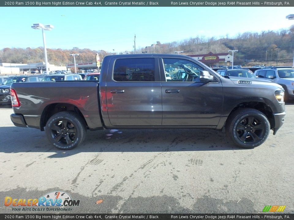2020 Ram 1500 Big Horn Night Edition Crew Cab 4x4 Granite Crystal Metallic / Black Photo #7