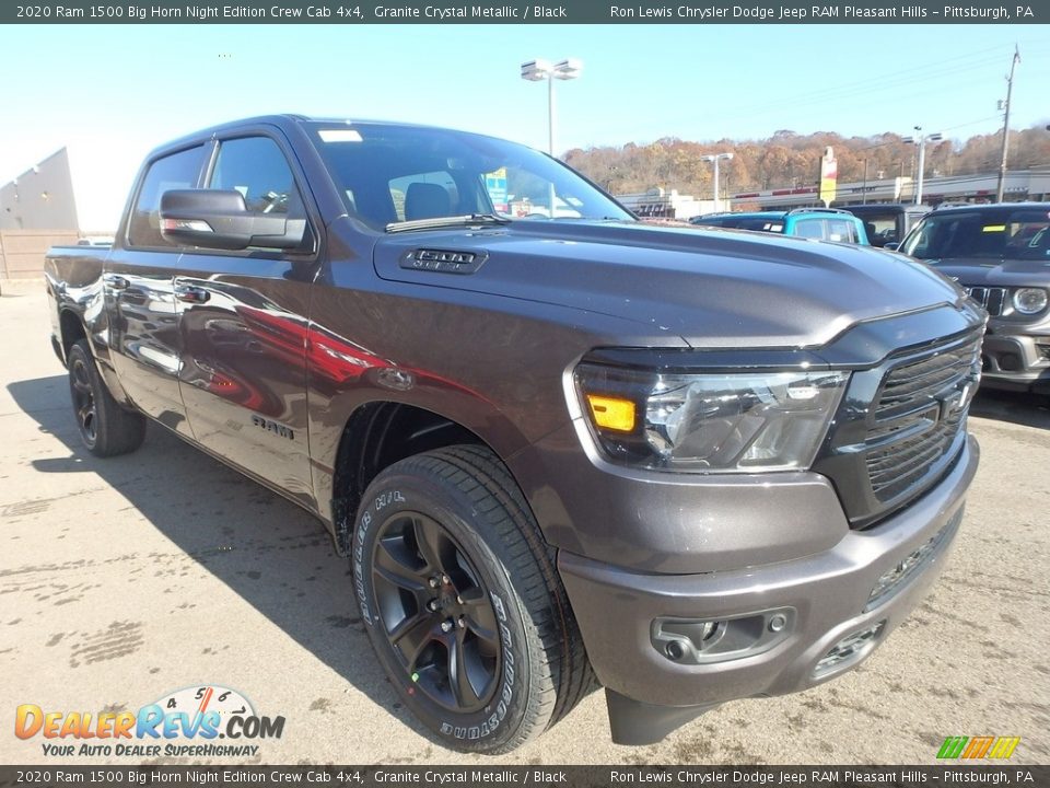 2020 Ram 1500 Big Horn Night Edition Crew Cab 4x4 Granite Crystal Metallic / Black Photo #8
