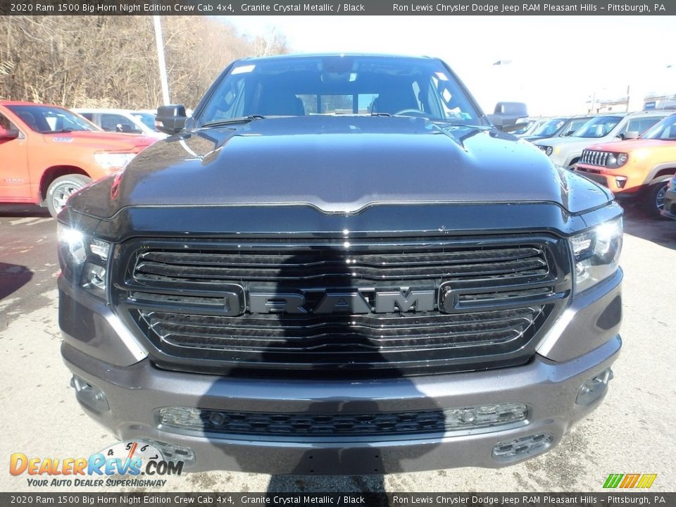 2020 Ram 1500 Big Horn Night Edition Crew Cab 4x4 Granite Crystal Metallic / Black Photo #9
