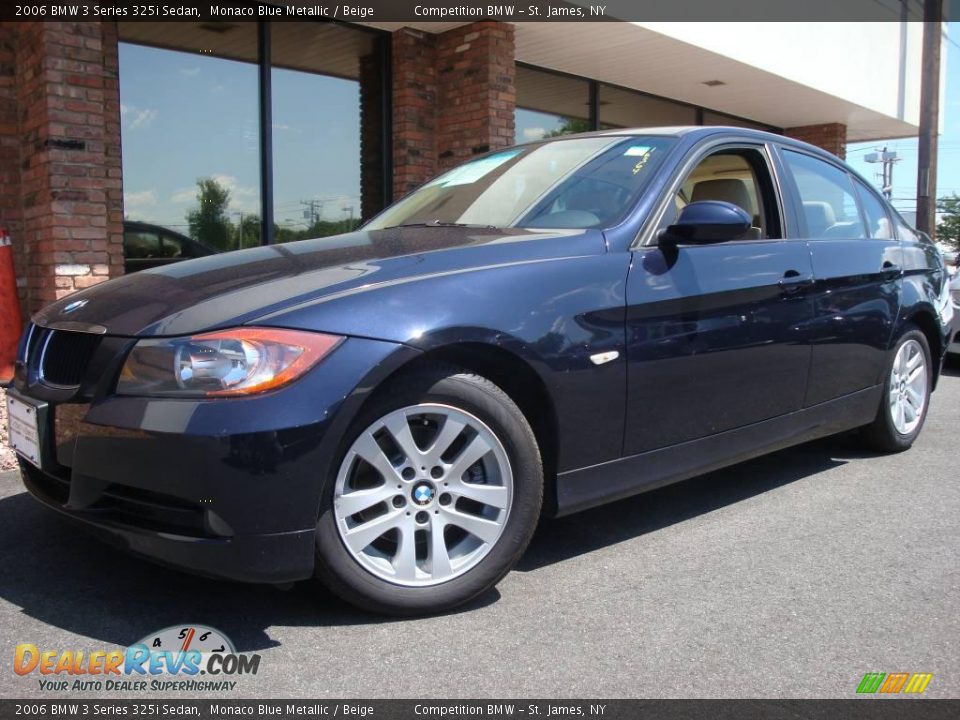 2006 BMW 3 Series 325i Sedan Monaco Blue Metallic / Beige Photo #1