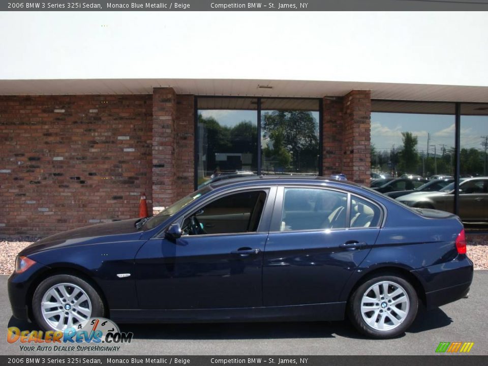 2006 BMW 3 Series 325i Sedan Monaco Blue Metallic / Beige Photo #3