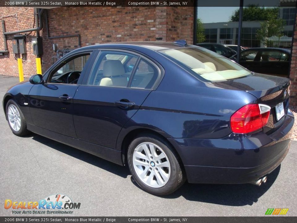 2006 BMW 3 Series 325i Sedan Monaco Blue Metallic / Beige Photo #4