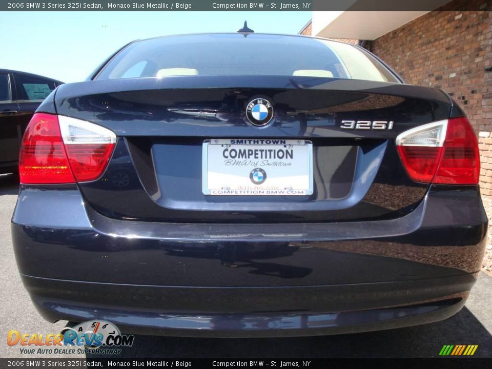 2006 BMW 3 Series 325i Sedan Monaco Blue Metallic / Beige Photo #5