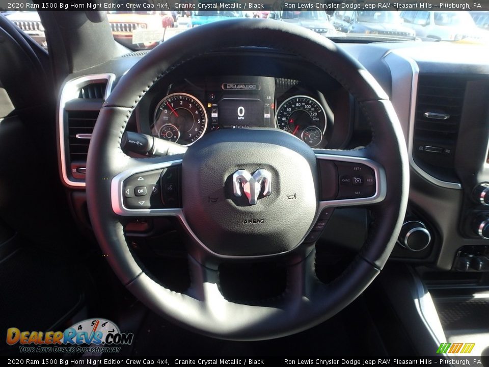 2020 Ram 1500 Big Horn Night Edition Crew Cab 4x4 Granite Crystal Metallic / Black Photo #18
