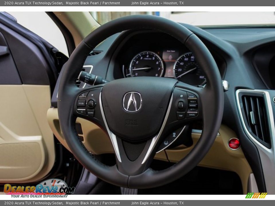 2020 Acura TLX Technology Sedan Majestic Black Pearl / Parchment Photo #29