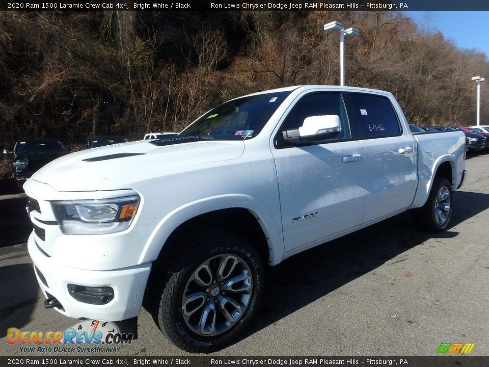 2020 Ram 1500 Laramie Crew Cab 4x4 Bright White / Black Photo #1