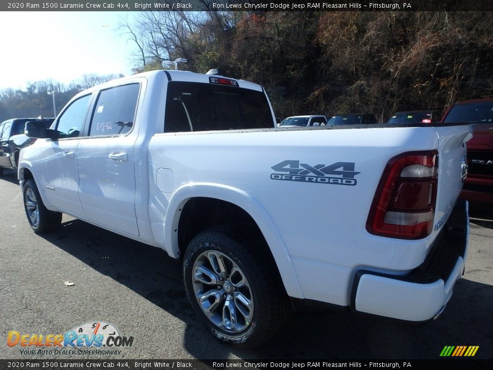 2020 Ram 1500 Laramie Crew Cab 4x4 Bright White / Black Photo #3