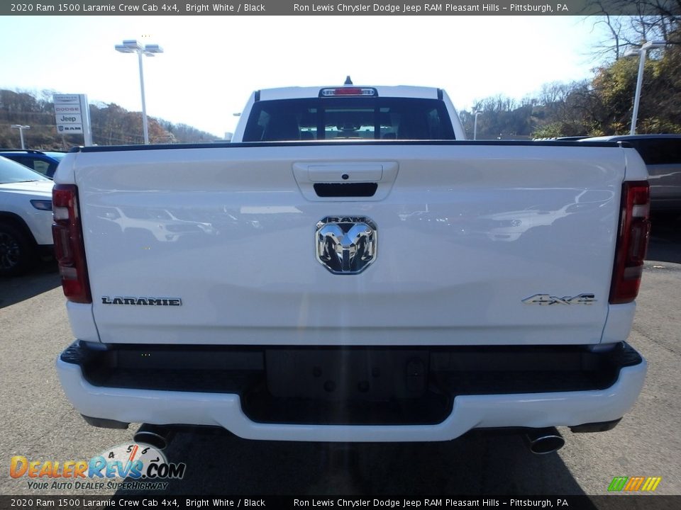2020 Ram 1500 Laramie Crew Cab 4x4 Bright White / Black Photo #4