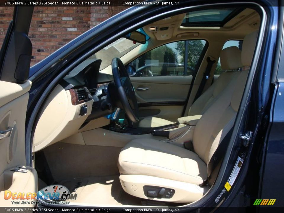 2006 BMW 3 Series 325i Sedan Monaco Blue Metallic / Beige Photo #10