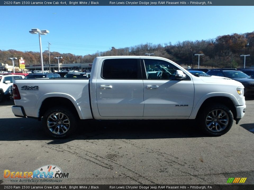 2020 Ram 1500 Laramie Crew Cab 4x4 Bright White / Black Photo #7