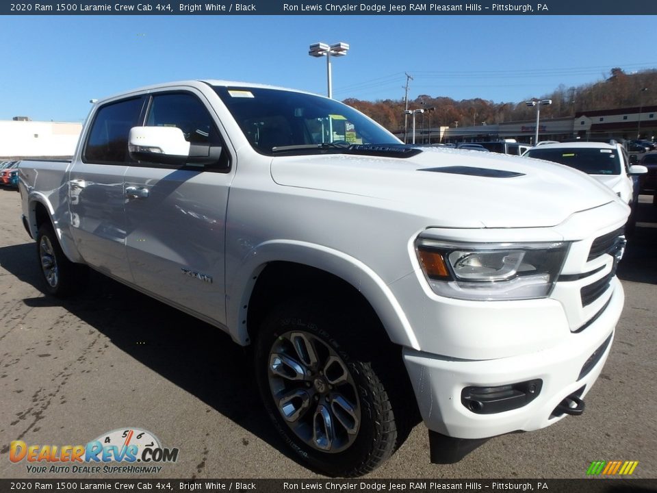 2020 Ram 1500 Laramie Crew Cab 4x4 Bright White / Black Photo #8