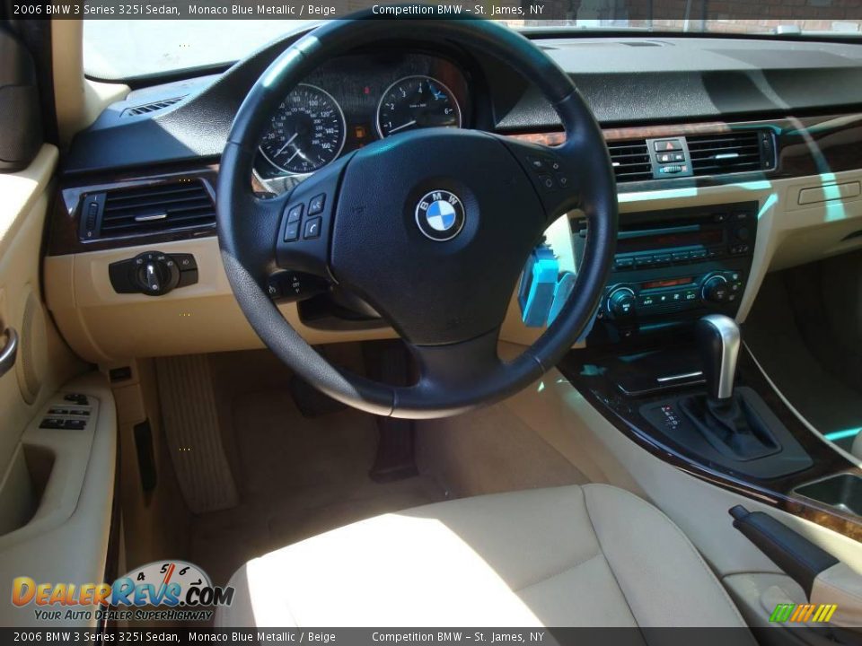 2006 BMW 3 Series 325i Sedan Monaco Blue Metallic / Beige Photo #11