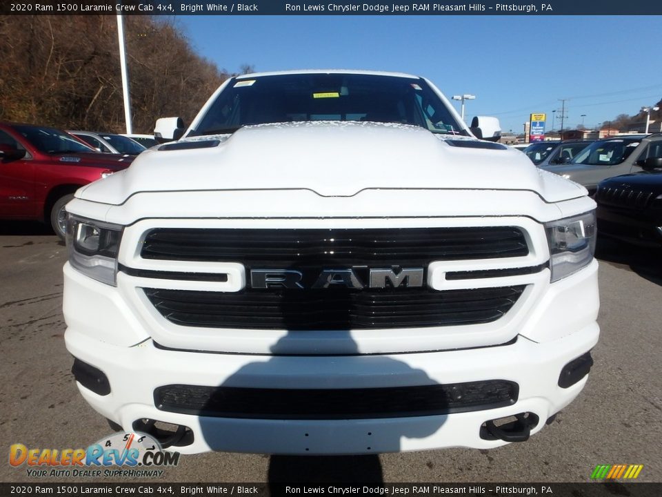 2020 Ram 1500 Laramie Crew Cab 4x4 Bright White / Black Photo #9