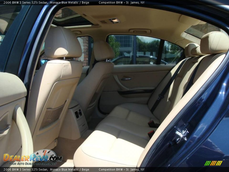 2006 BMW 3 Series 325i Sedan Monaco Blue Metallic / Beige Photo #12