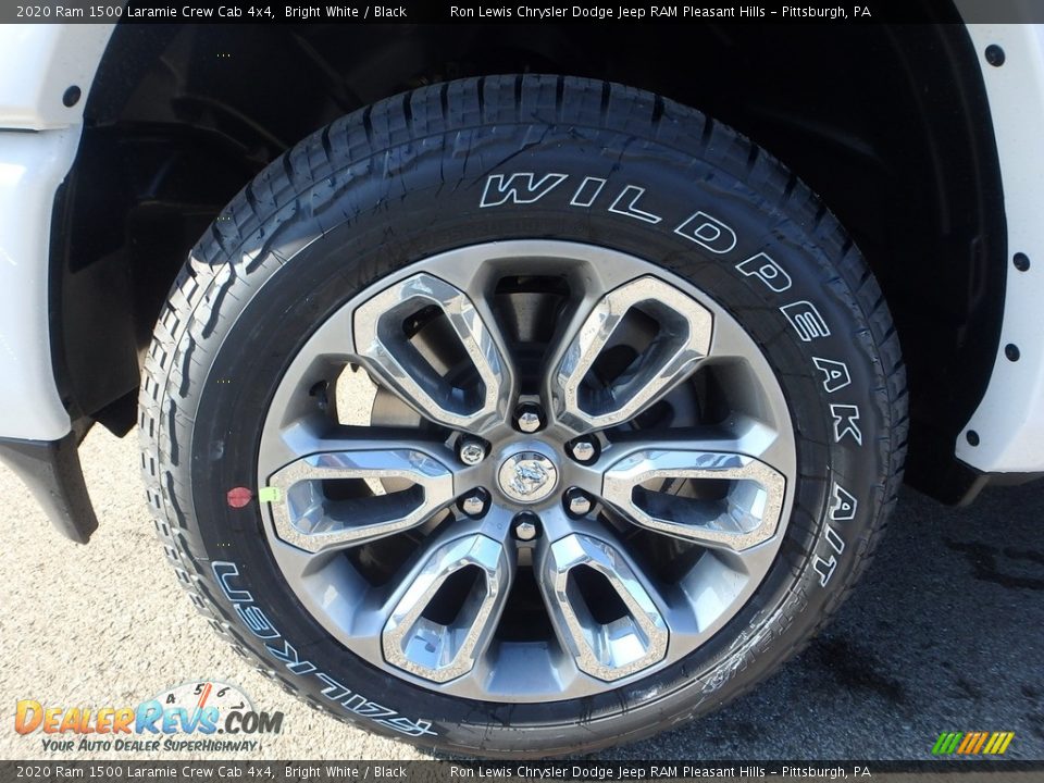2020 Ram 1500 Laramie Crew Cab 4x4 Bright White / Black Photo #10