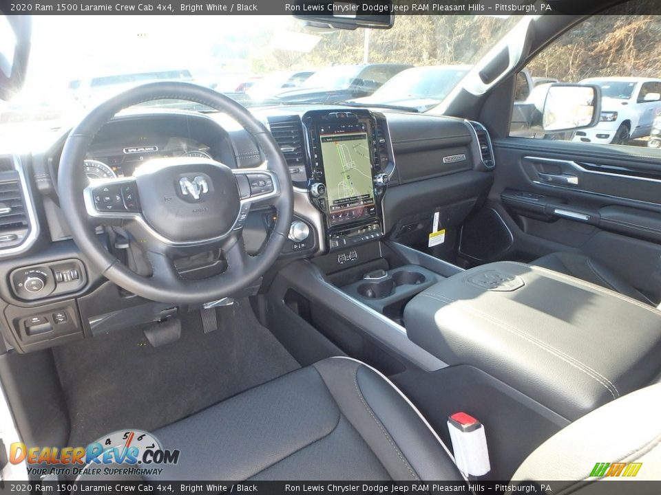 2020 Ram 1500 Laramie Crew Cab 4x4 Bright White / Black Photo #13