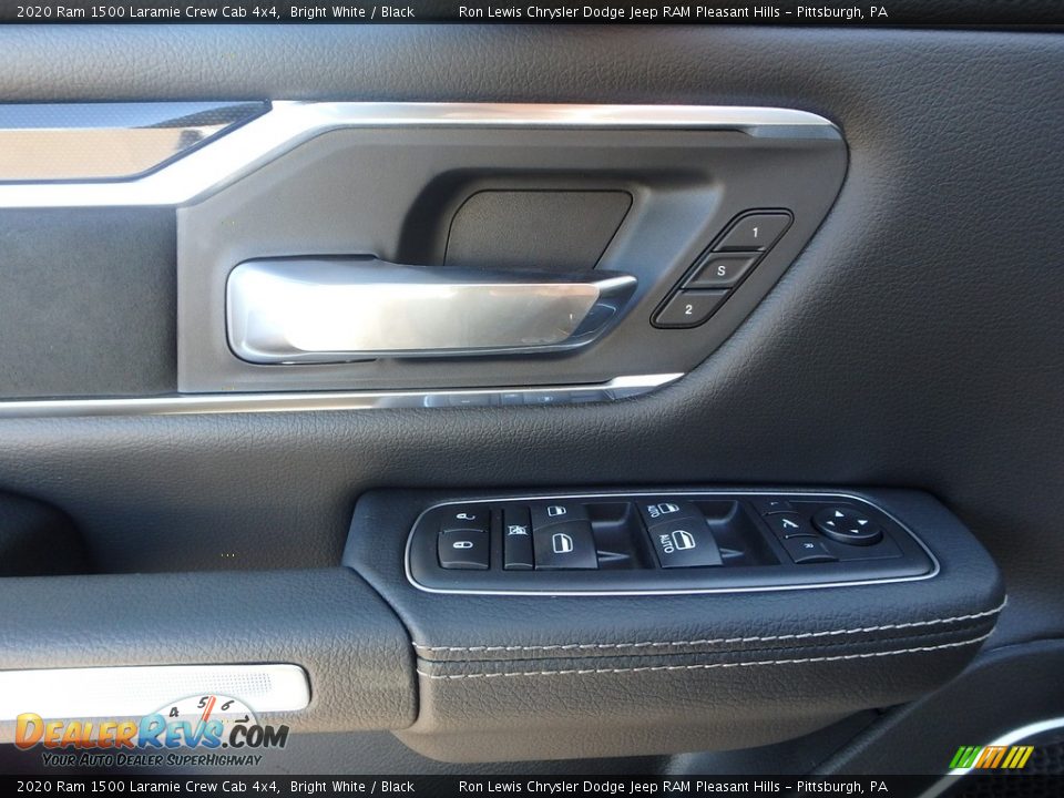 2020 Ram 1500 Laramie Crew Cab 4x4 Bright White / Black Photo #14