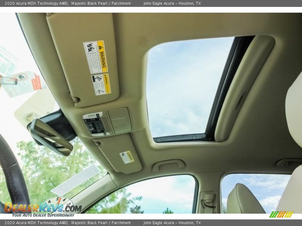 2020 Acura MDX Technology AWD Majestic Black Pearl / Parchment Photo #14