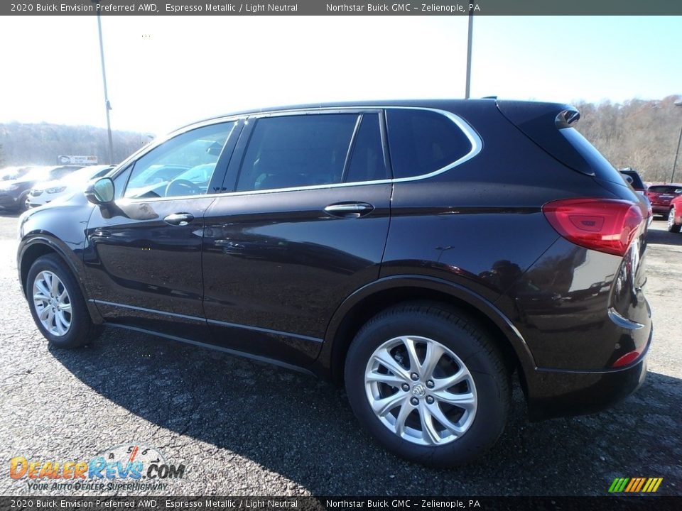2020 Buick Envision Preferred AWD Espresso Metallic / Light Neutral Photo #9