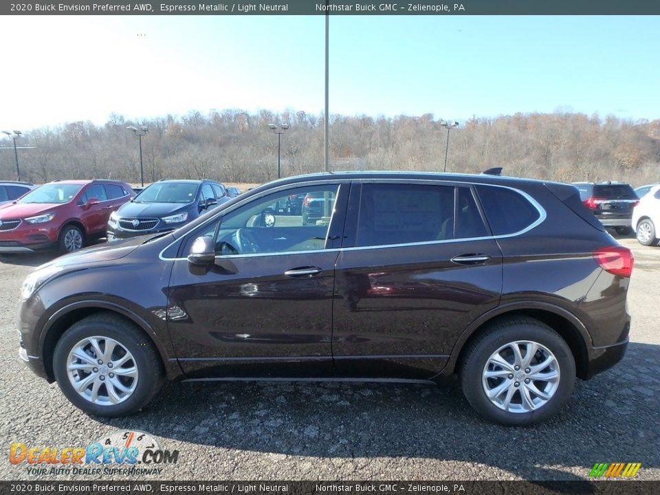 2020 Buick Envision Preferred AWD Espresso Metallic / Light Neutral Photo #10