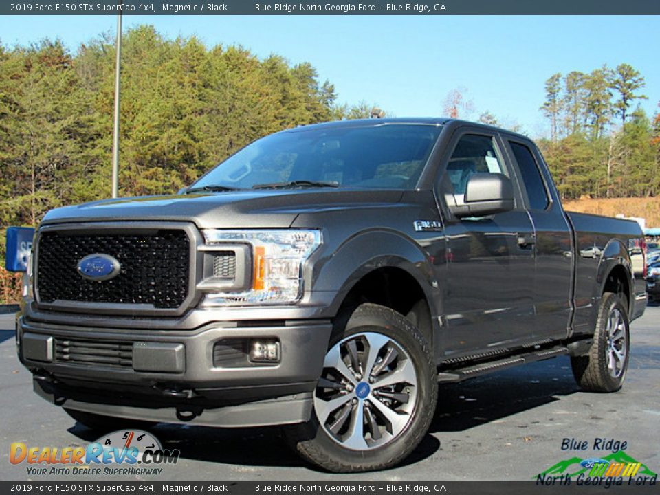 2019 Ford F150 STX SuperCab 4x4 Magnetic / Black Photo #1