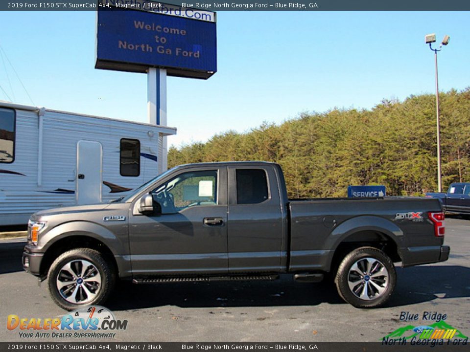 2019 Ford F150 STX SuperCab 4x4 Magnetic / Black Photo #2