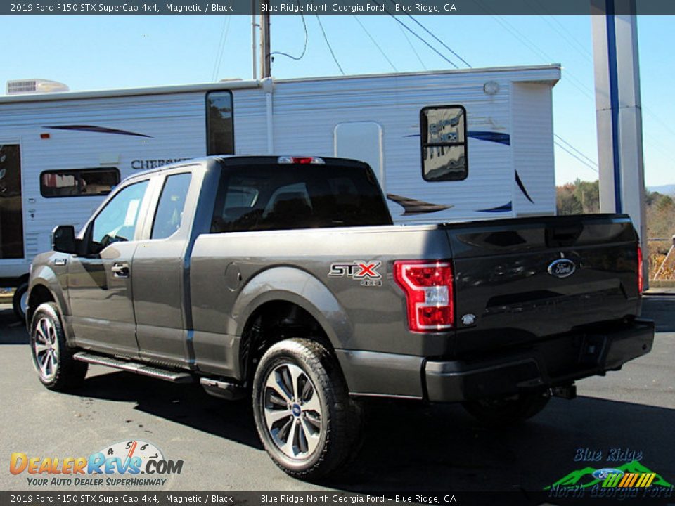 2019 Ford F150 STX SuperCab 4x4 Magnetic / Black Photo #3