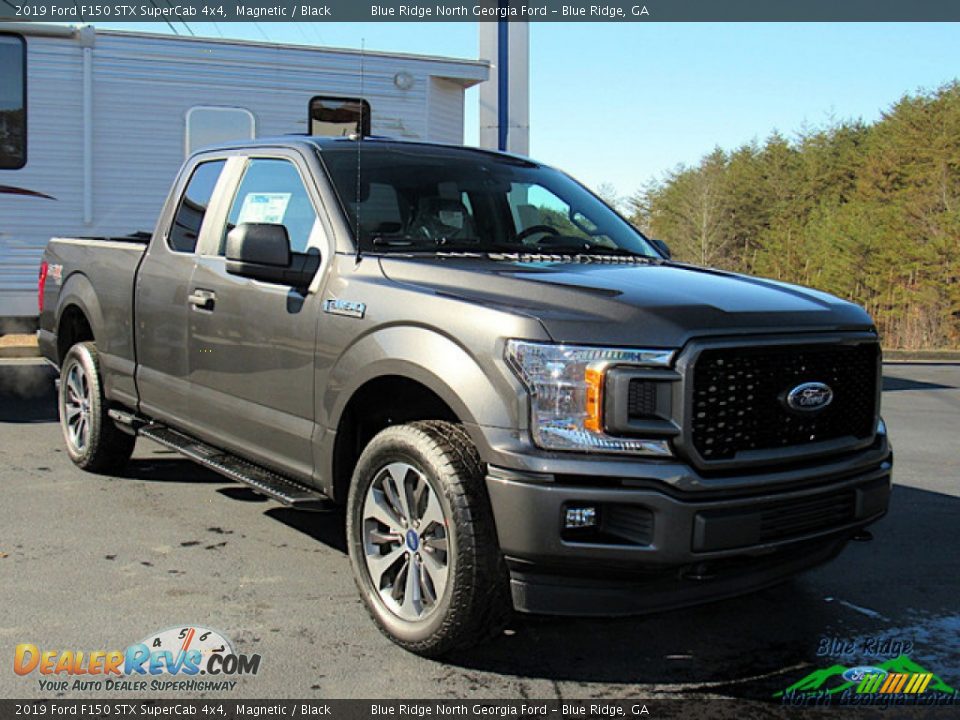 2019 Ford F150 STX SuperCab 4x4 Magnetic / Black Photo #7