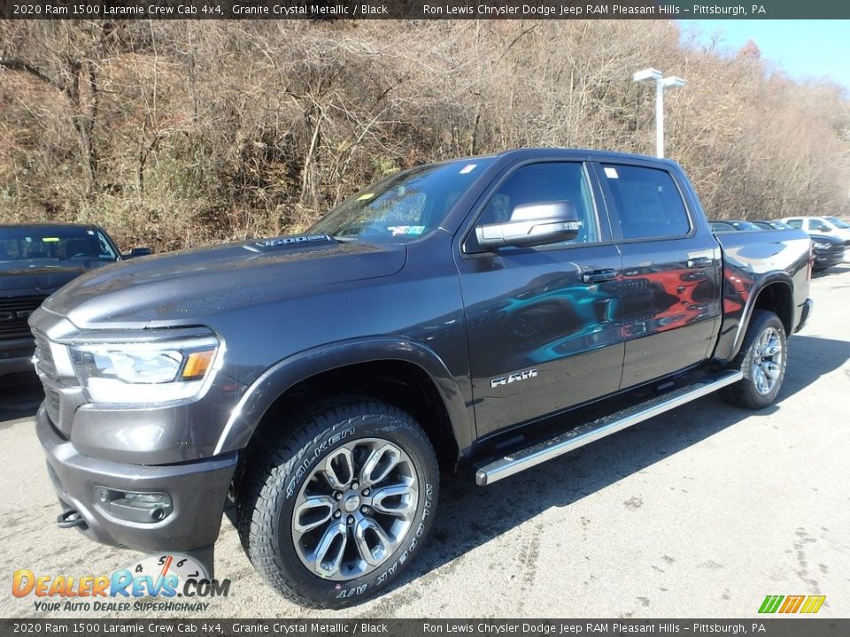 2020 Ram 1500 Laramie Crew Cab 4x4 Granite Crystal Metallic / Black Photo #1
