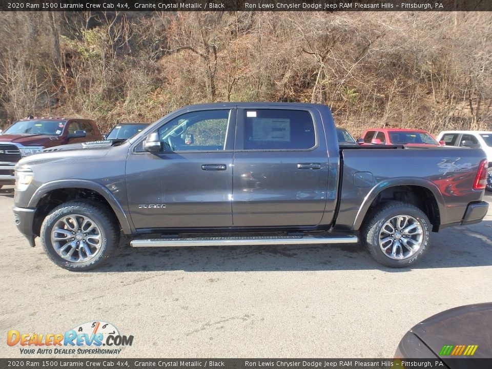 2020 Ram 1500 Laramie Crew Cab 4x4 Granite Crystal Metallic / Black Photo #2