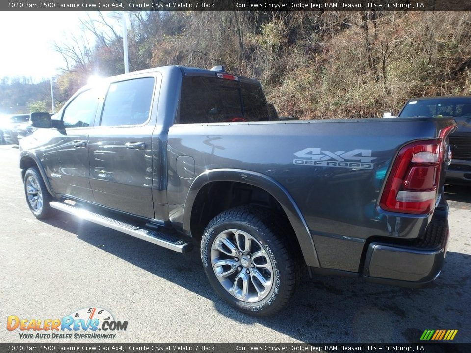 2020 Ram 1500 Laramie Crew Cab 4x4 Granite Crystal Metallic / Black Photo #3