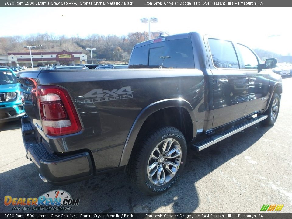 2020 Ram 1500 Laramie Crew Cab 4x4 Granite Crystal Metallic / Black Photo #6
