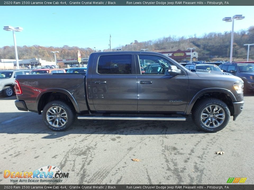 2020 Ram 1500 Laramie Crew Cab 4x4 Granite Crystal Metallic / Black Photo #7