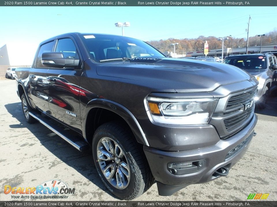 2020 Ram 1500 Laramie Crew Cab 4x4 Granite Crystal Metallic / Black Photo #8